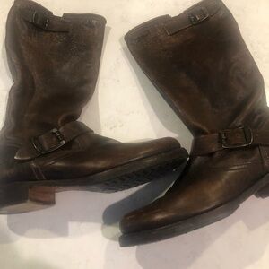 Frye Dark Brown Leather Boots